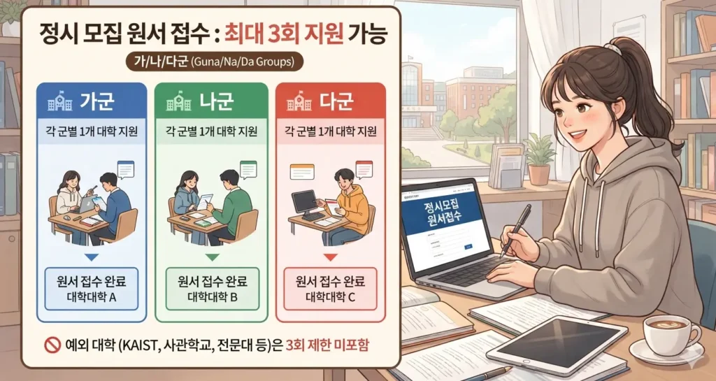 정시-모집-원서-접수는-최대-몇-개