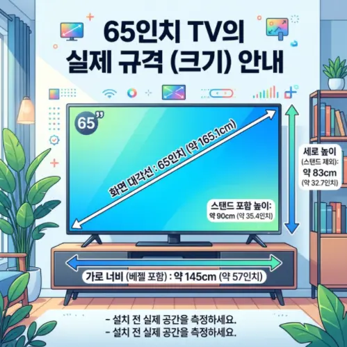 65인치-TV-가로-세로-사이즈
