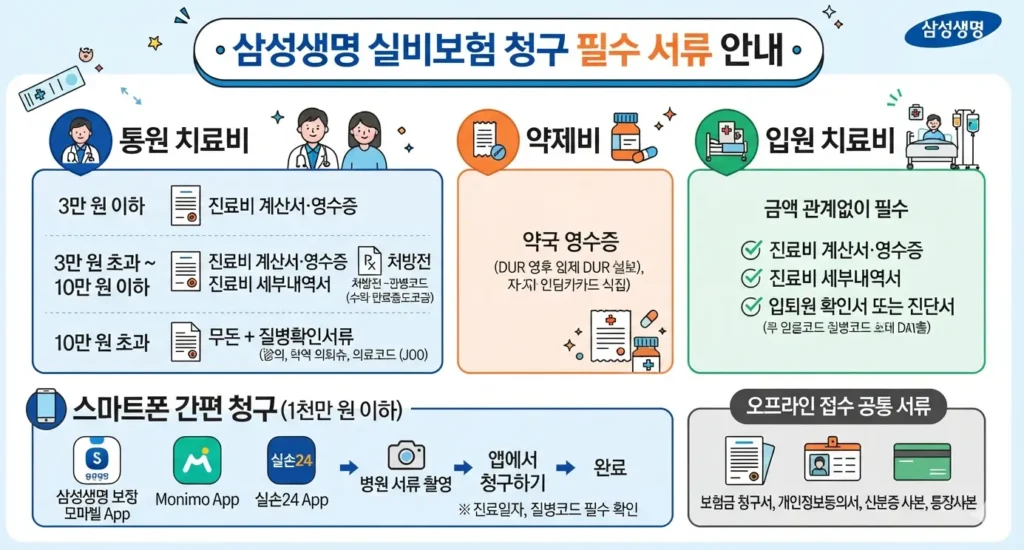 삼성생명-실비보험-청구-시-준비해야 할-서류