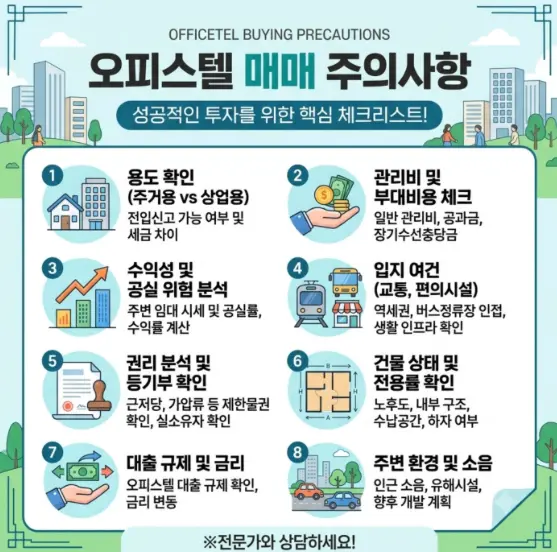 오피스텔-매매-계약-주의사항
