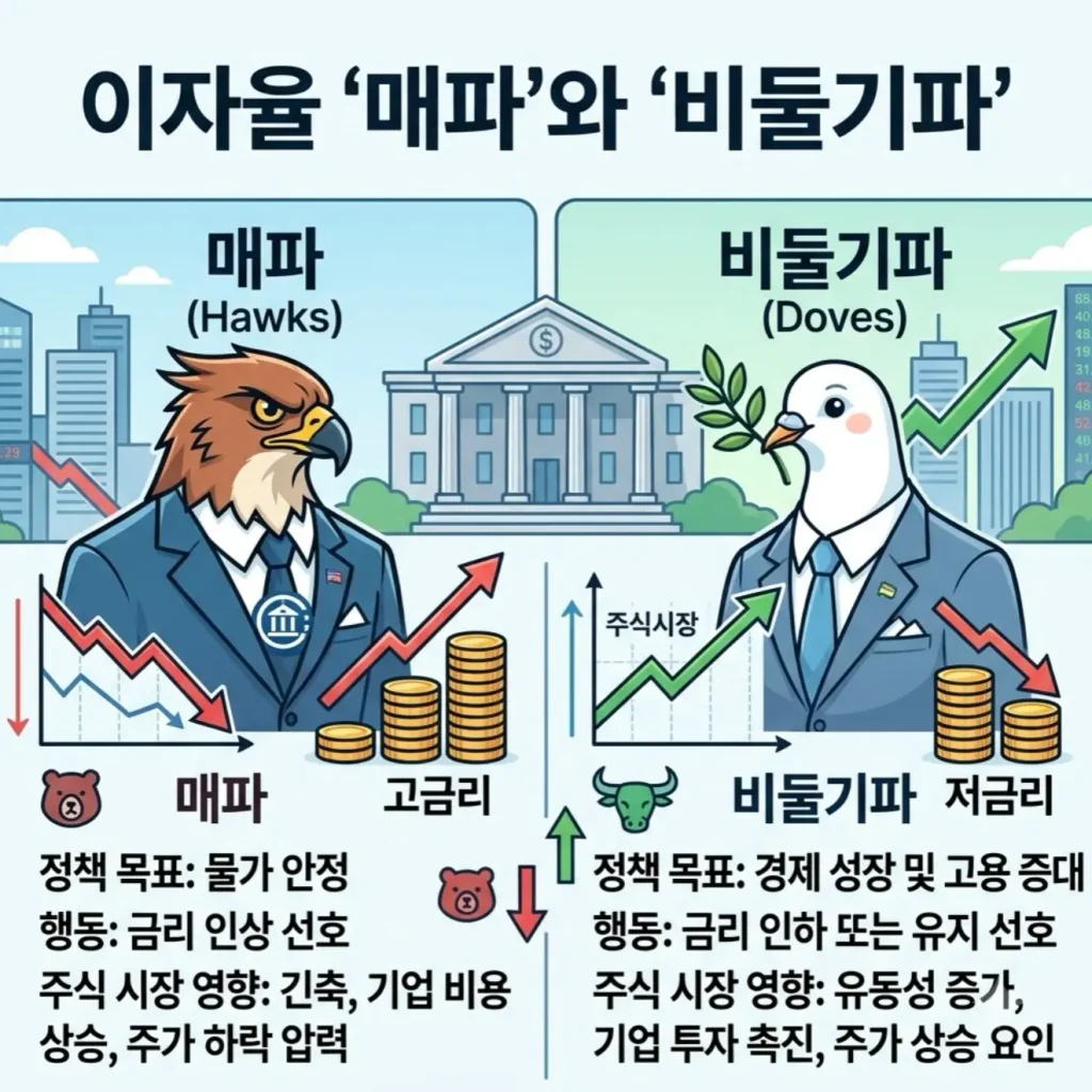 주식에서-금리-매파-비둘기파