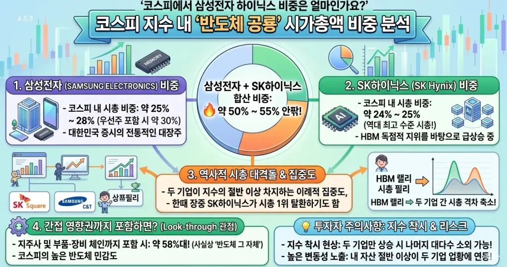 코스피에서-삼성전자-하이닉스-비중