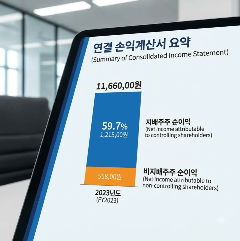 지배주주순이익과-비지배주주순이익