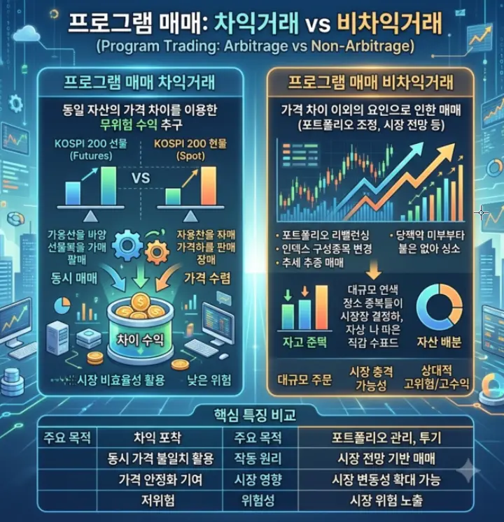 프로그램 매매 차익 거래와 비차익 거래